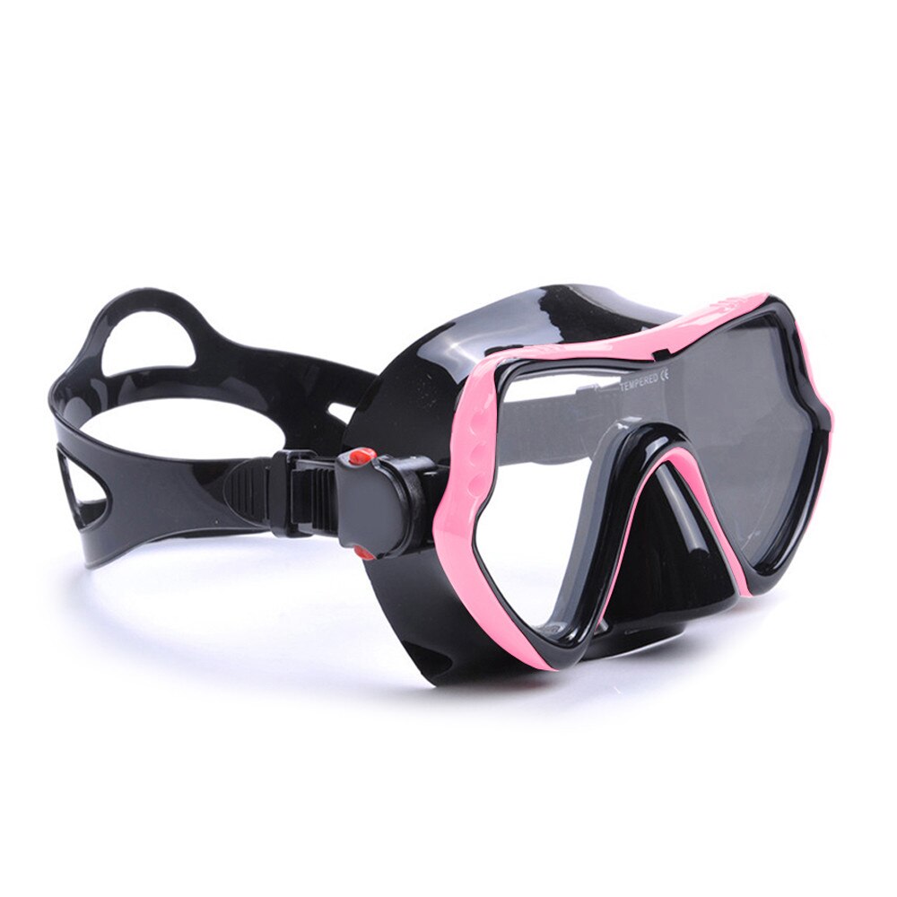 Yfxcreate Professionele Skuba Duikbril Bril Wide Vision Watersport Apparatuur Onderwater Duiken Bril 200-1000: pink