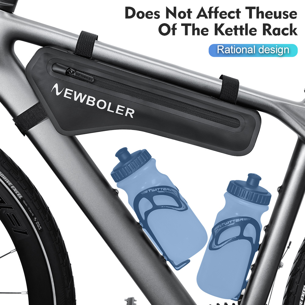NEWBOLER Fiets Driehoek Tas Fietsframe Voorbuis Tas Waterdichte Fietstas Batterij Fietstas Verpakking Zakje Accessoires