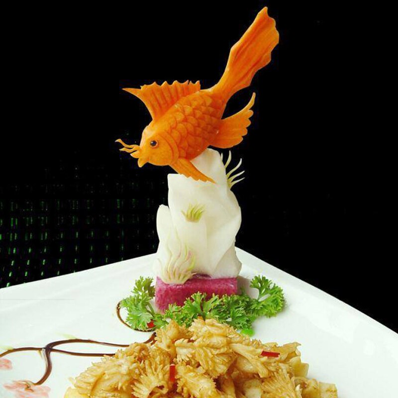 46pcs Culinaire Carving Tool Set Fruit Groente Voedsel Garnering Snijden Snijden Garneer Gereedschap Kit