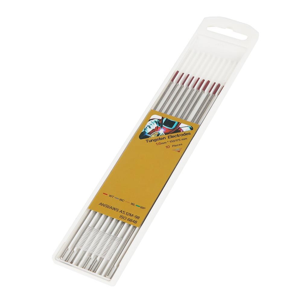 Ensemble de TIG d'électrodes de tungstène de 10 pièces pour des pièces de soudure professionnelles de soudure d'acier inoxydable de Pipeline pour des tiges de Tig