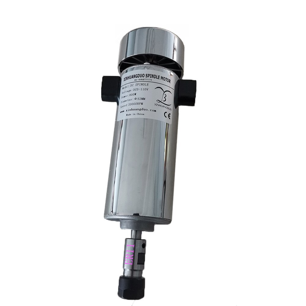 800W DC spindle Motor 0.8KW DC 0-110V 20000RPM CNC Carving Milling Air cold Spindle Motor For Engraving: 800w ER11Spindle