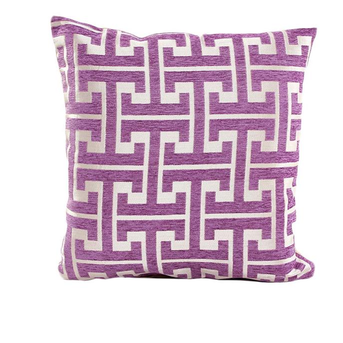 Vierkante Geometrische Kussenhoes Toss Kussensloop Verborgen Ritssluiting Kussen Geval Kamer Decoratie Kussensloop: F