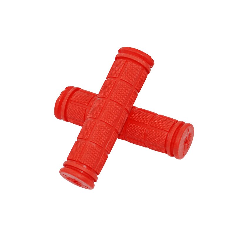 Rubberen fietsstuur handvatten hoes bmx mtb mountainbike handvatten antislip fietsen stuur handvatten fixed gear fiets onderdelen: Rood