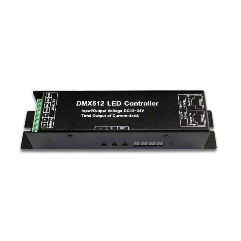 4CH DC12-24V RGB RGBW DMX 512 Controller RGB RGBW LED DMX512 Decoder 4 Channel x 4A for LED Strip Light