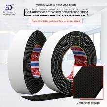 Strong Adhesion Sponge Tape Foam One-sided Tape Thickened Embossed Furniture Anti-Collision Anti-Slip Sponge Tape Can Be Cut