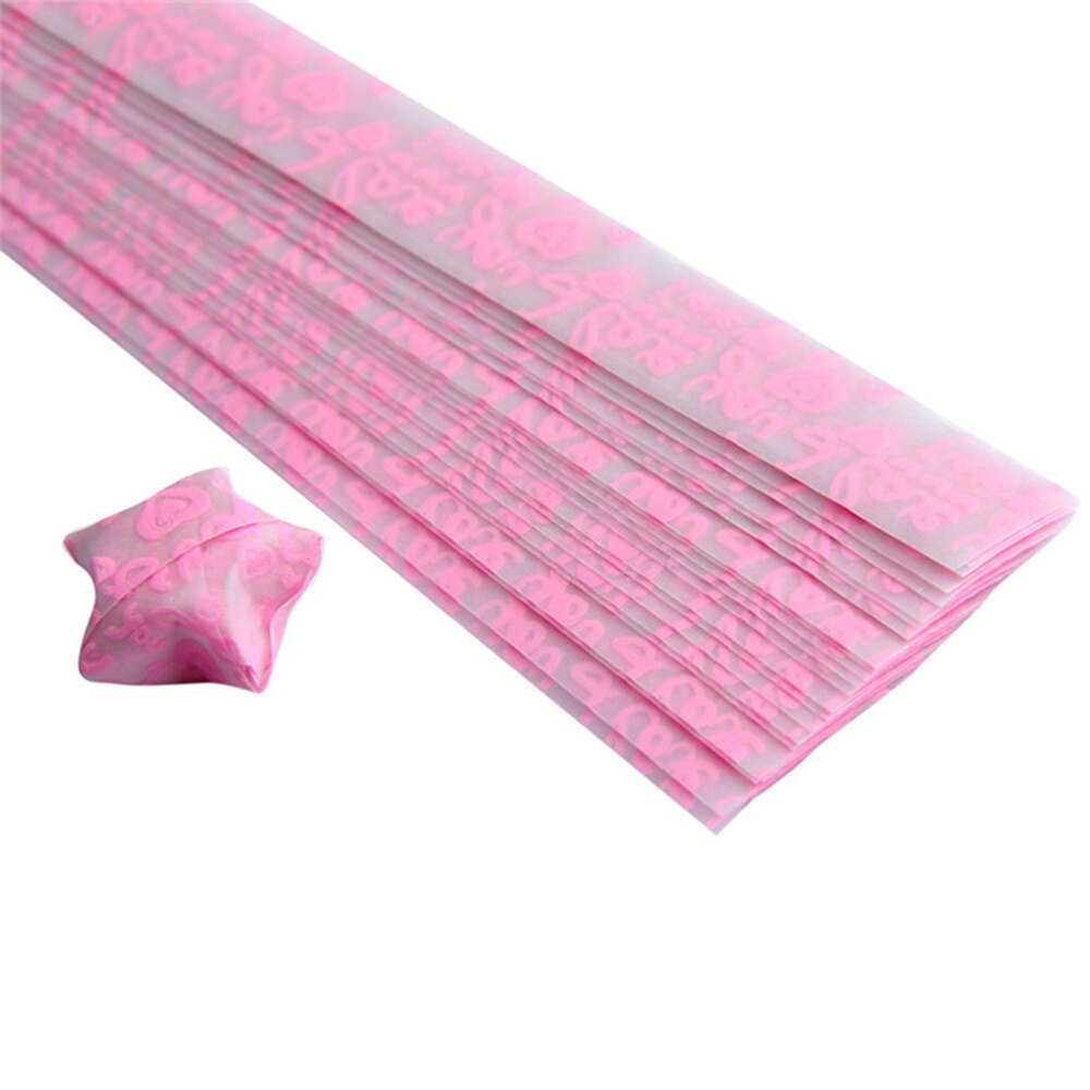 600Pcs Origami Ster Vouwen Papier Glow In The Dark Lumious Vijf Ster Papier Voor Diy Craft (Willekeurige Kleur)