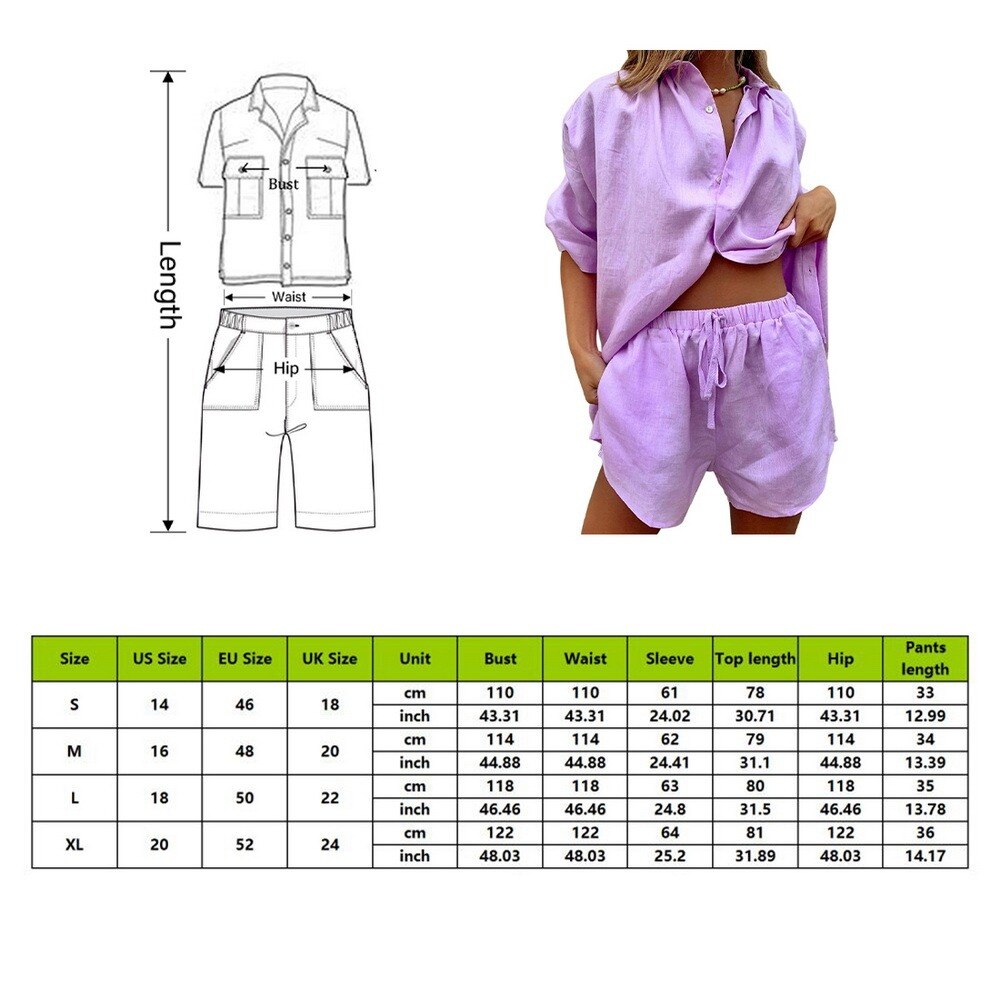 Tuta estiva donna 2021 Lounge Wear Shorts Set camicie a maniche corte top e Mini pantaloncini larghi Set di due pezzi