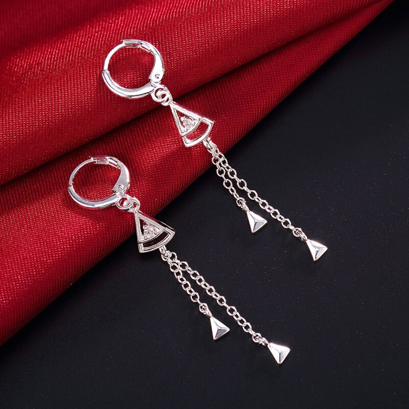 925 argento Lunghe Catene Nappa Orecchini A Pendaglio per Le Donne Dichiarazione di Moda Dei Monili 2020 del nuovo