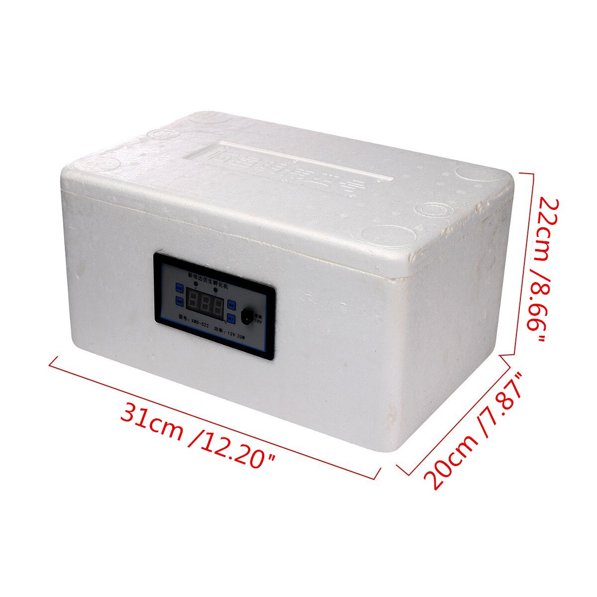 22 Position Automatic Digital Family Eggs Incubator Chicken Poultry Hatcher Home Foam Waterbed Incubator Farm Incubation Tools