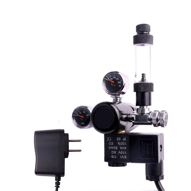 Fzone Aquarium CO2 Regler Einstufige Dual Gauge Fisch Pflanzen Tank Magnet Überprüfen Blase Zähler: CGA320