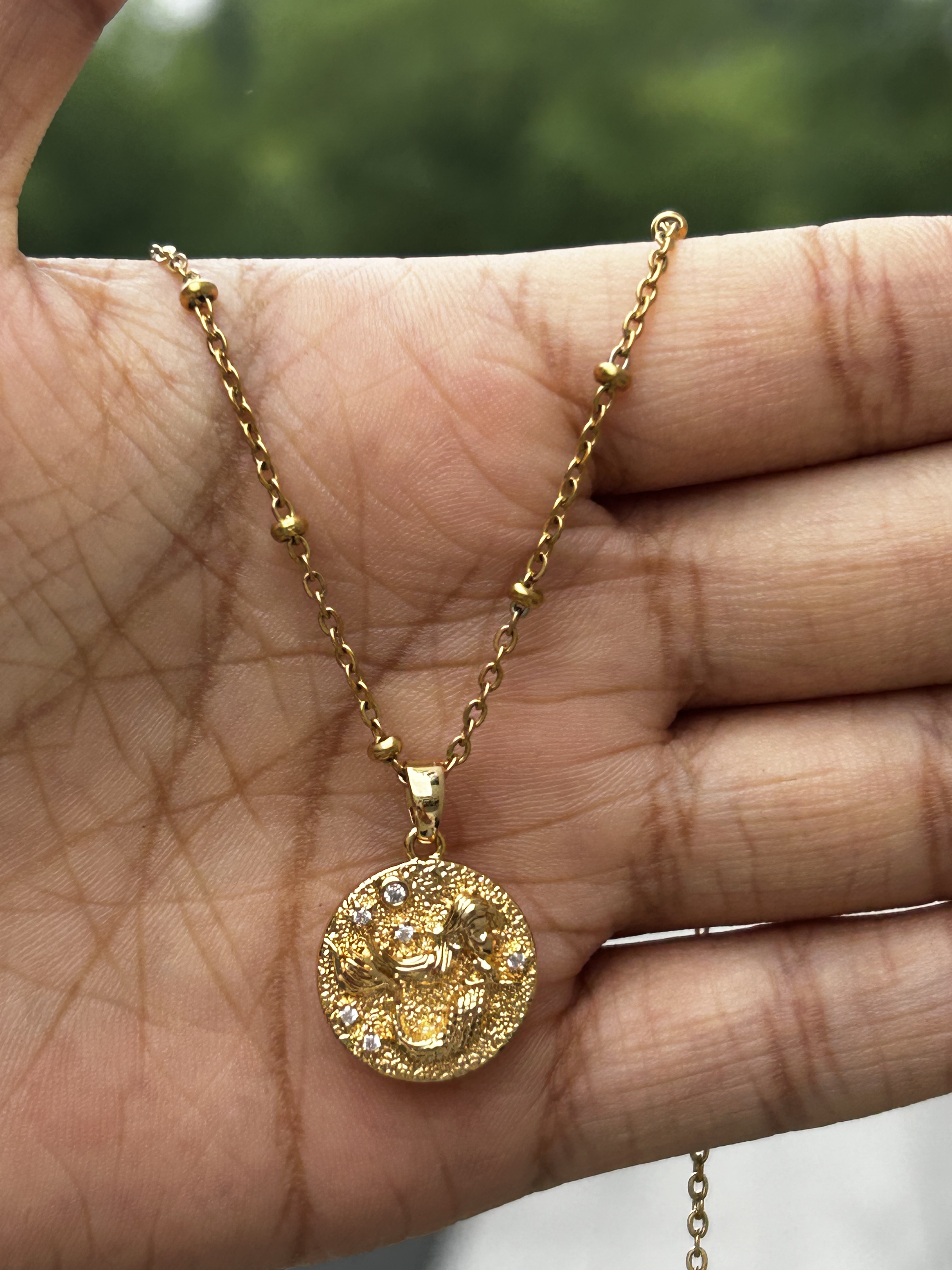 Gargantilla de rosa con diamantes de imitación para mujer, Collar de amanecer de circón brillante, Collar de Color dorado, joyería de ojos malvados, accesorios Y2k,: Azul de zinc