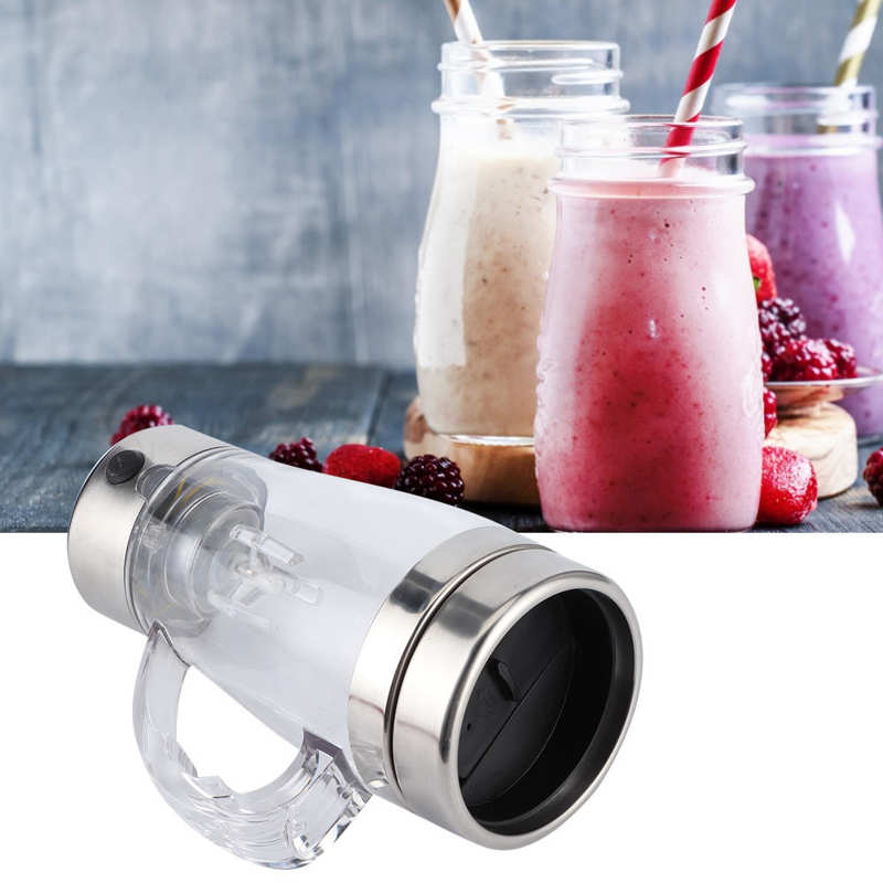 350ml Milkshake Blender Stainless Steel Automatic Coffee Mixing Cup Electric Coffee Self Stirring Cup Mixing Mug for Home Office