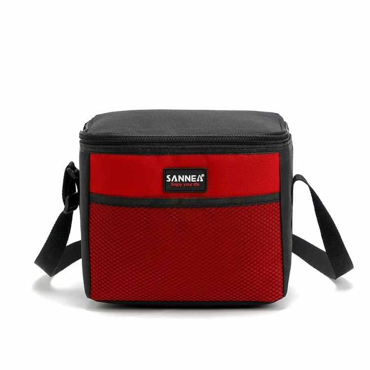5L Picnic Bags Outdoor Camping Multi Waterproof Student Lunch Bag Adjustable Shoulder Strap Carrying Lunch Box Ice Pack Bag: black