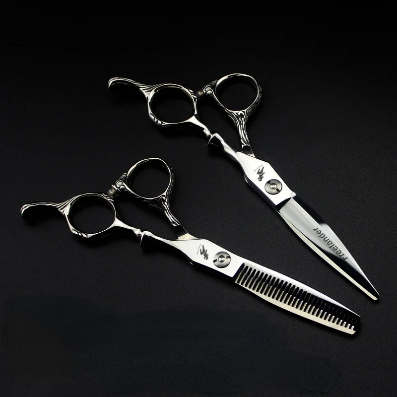 Freelander Barber Hair Scissors 6 inch Hairdressing Scissors With Japan Sink Screw Hair Cutting Thinning Scissors