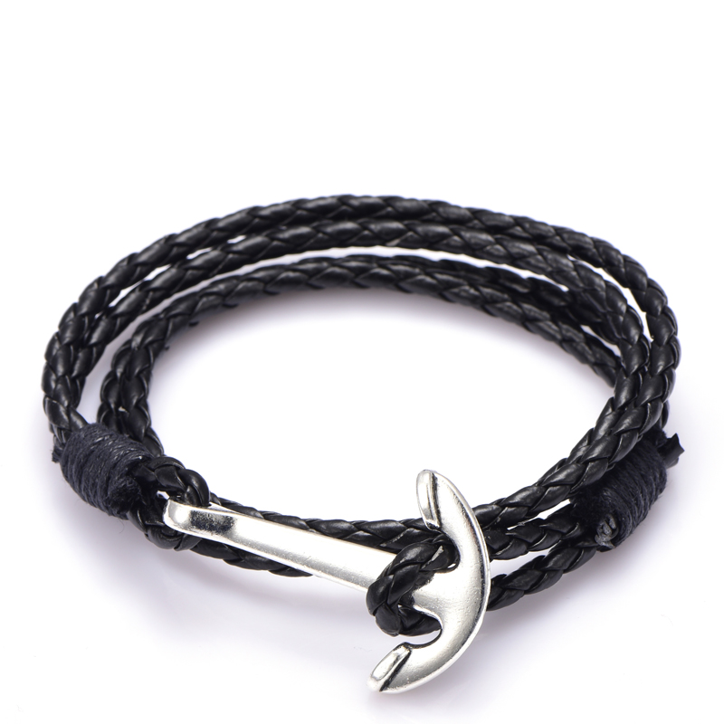 NIUYITID samolot charm kotwica mężczyzn bransoletki kobiet lotnisko moda Rope Chain Paracord lotnictwa życia biżuteria Pulseras Hombres: A18
