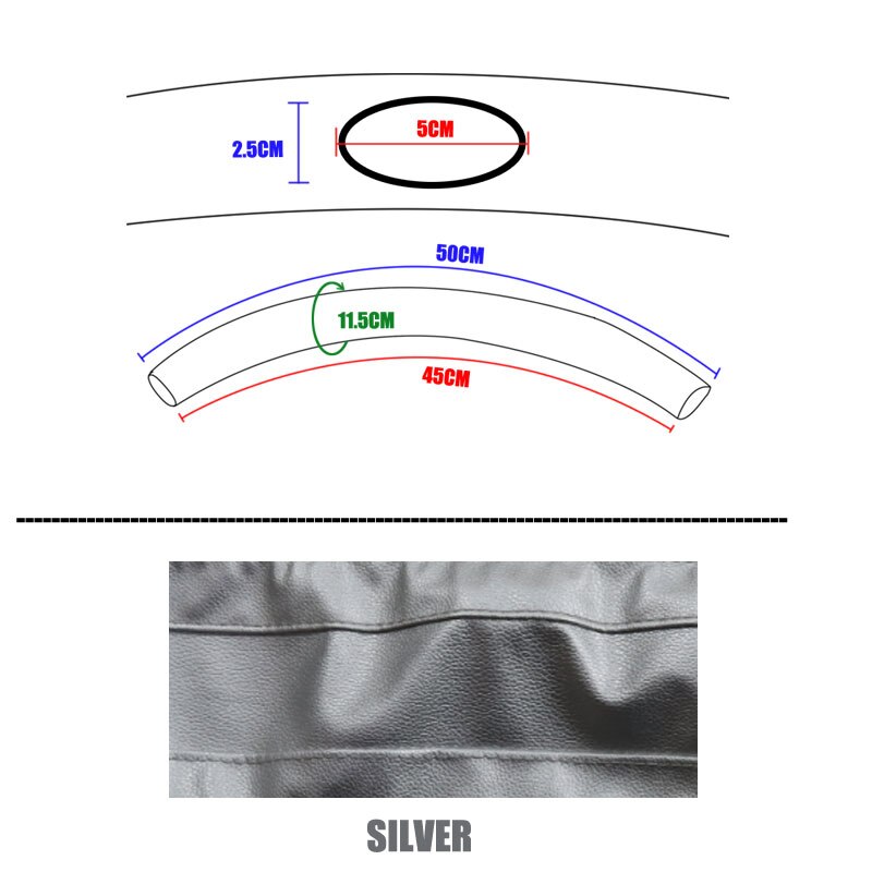 Accesorios para cochecito de bebé, cubiertas protectoras para Reposabrazos de silla de ruedas, funda de Pu, novedad de: Plata