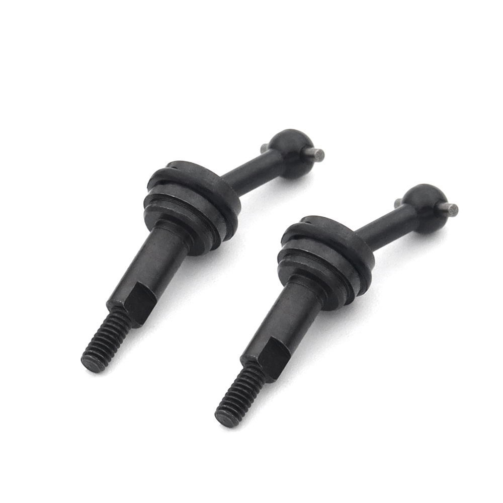 Eje de junta Universal CVD de Metal extendido, 2 uds., 2mm, con tuerca M2 para Wltoys K969 K989 K979 P929 1/28 RC, piezas mejoradas para coche