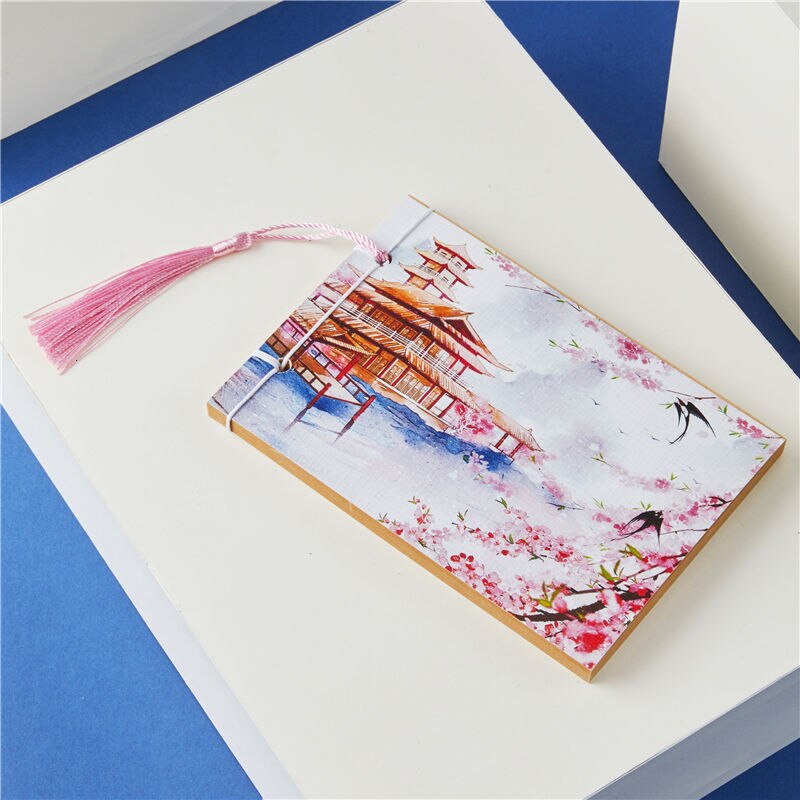 Bullet Journal Notebook Weekly Planner Stationery Store School Chinese Style Tassel Retro Handmade Sketchbooks Notepad 016007: 3