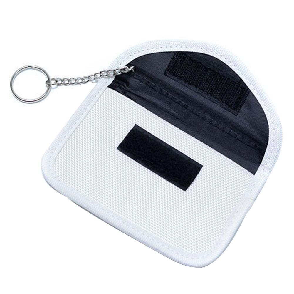 RF RFID Signal Blocking Bag Cover Keychain Anti-Radiation Key Chain Signal Shielding Pouch Wallet Key Case GSM 3G 4G LTE GPS