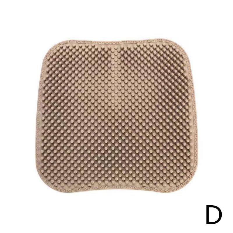 Cojín de Gel para asiento de coche, soporte Lumbar de masaje para cuello, pieza de ventilación fresca, almohada para el dolor del coche, reposacabezas, accesorio Re S3F8: D