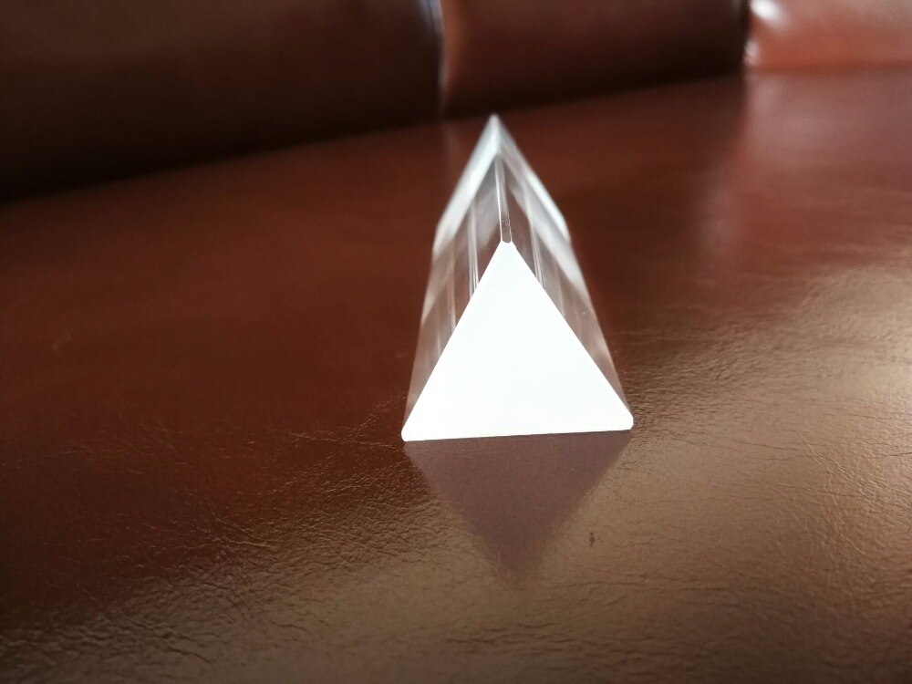 30*30*150mm Prism Triangular Precision K9 Optical Glass Surveying Physics Education Teaching Light Spectrum Prisma
