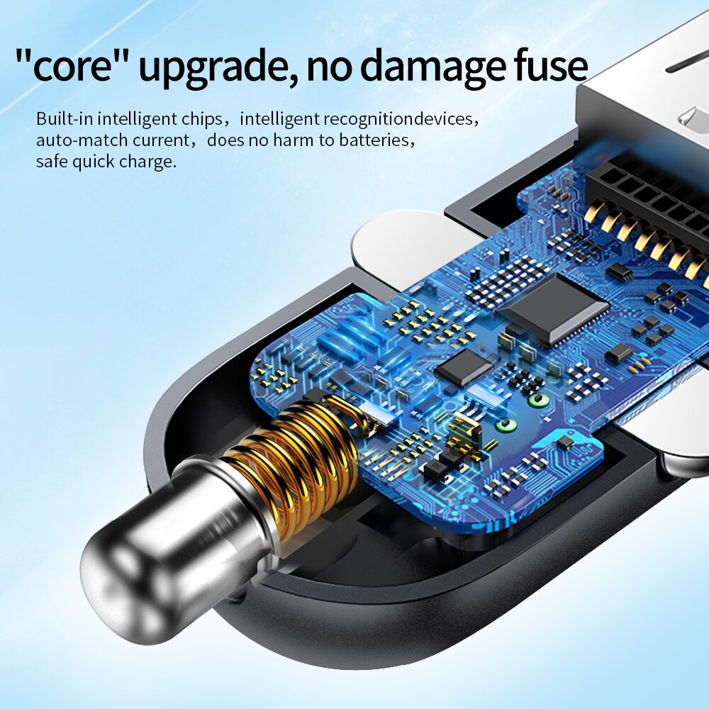 Quick Charge 3.0 Car Charger for iPhone 11 Pro max Car-Charger Dual USB Fast Charging for Samsung Xiaomi USB Phone charger