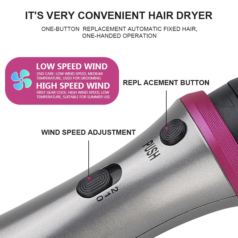 5 IN 1 One Step Hair Dryer Multiple Air Brush Hair Straightener Comb Curling Brush Hair Styling Tools Ion Blow Hair