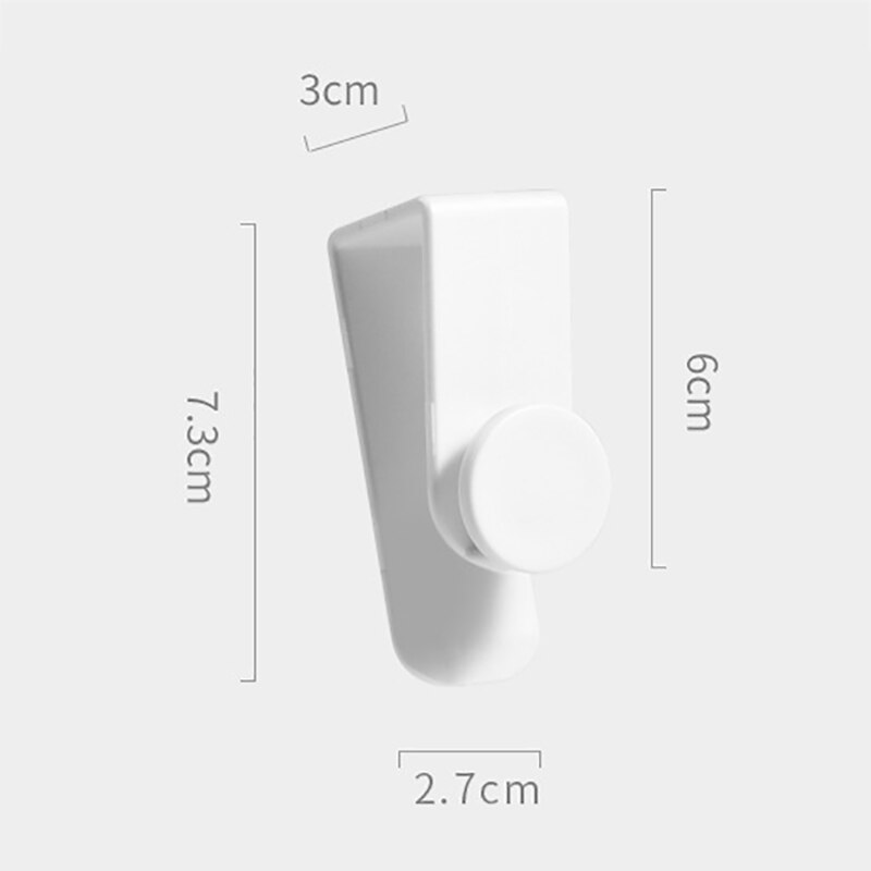 2Pcs Nahtlose Tragbaren Schrank Tür Haken für Haus Küche Badezimmer Kostenloser Stanzen Haken Multi-Funktionale Japanischen Stil