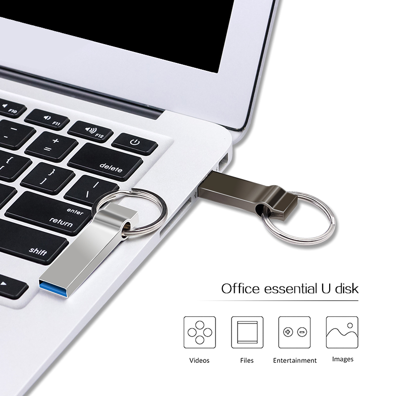 Alta Velocità USB Flash Drive 32GB 16GB 8GB Pen Drive In Metallo USB 3.0 Pendrive 64GB 128GB di Memoria del USB del Bastone Flash Drive Spedizione Gratuita