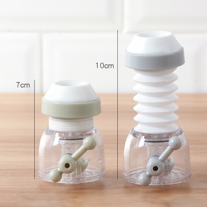 Foldable Universal faucet anti-splash head kitchen tap water extender extension water saving device for 15-23mm