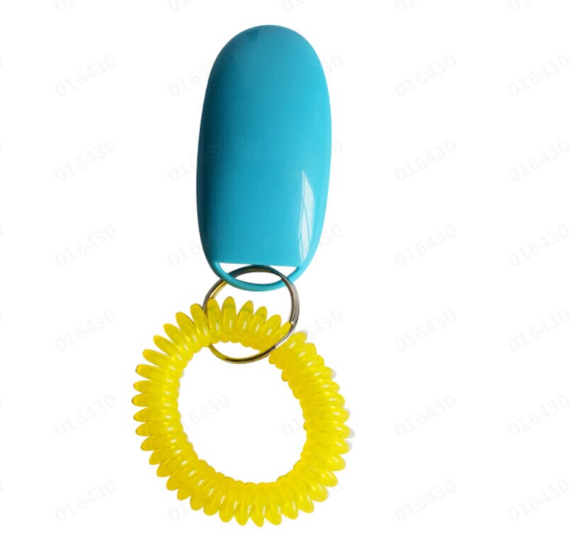 Accessoires Kat Hond Training Clicker Draagbare Hond Knop Clicker Geluid Trainer Pet Trein Tool Wrist Strap Sleutelhanger Accessoire: L
