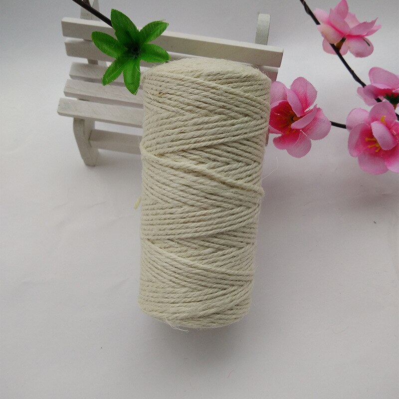 100m Natural Jute Twine Canvas String Hemp String Wedding Party Winding Threads dd Laces DIY Thread: Beige