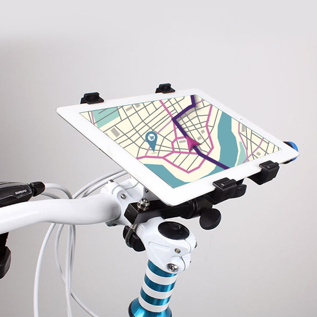 Mountain Bike Cycling Tablet Holder MTB Bicycle Handlebar Mount Tablet Computer Stand Bracket