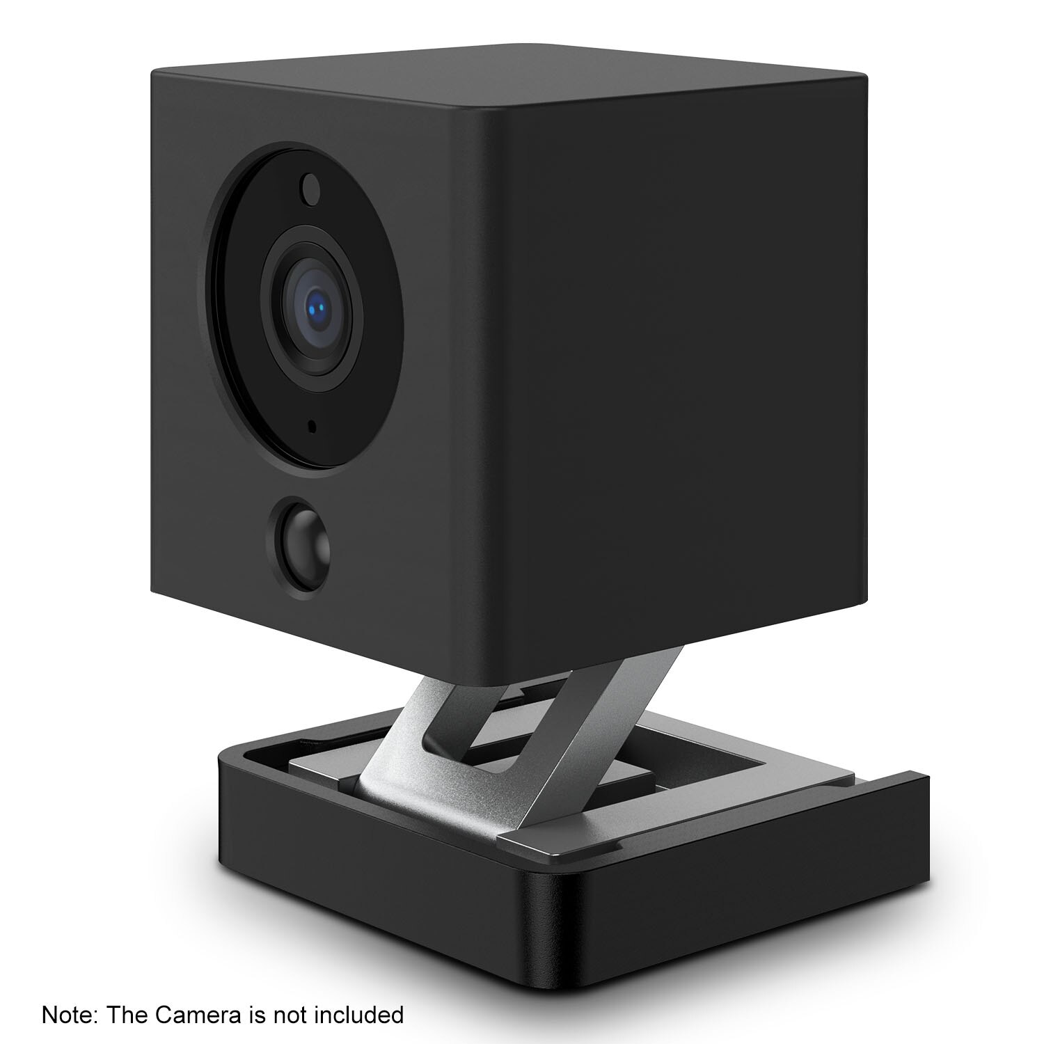 Wyze Cam Silicone Cover Protective Case Wall Mount Bracket with Wall Mount Base Holder for Wyze Cam / iSmartAlarm iSC5D: 1pcs black