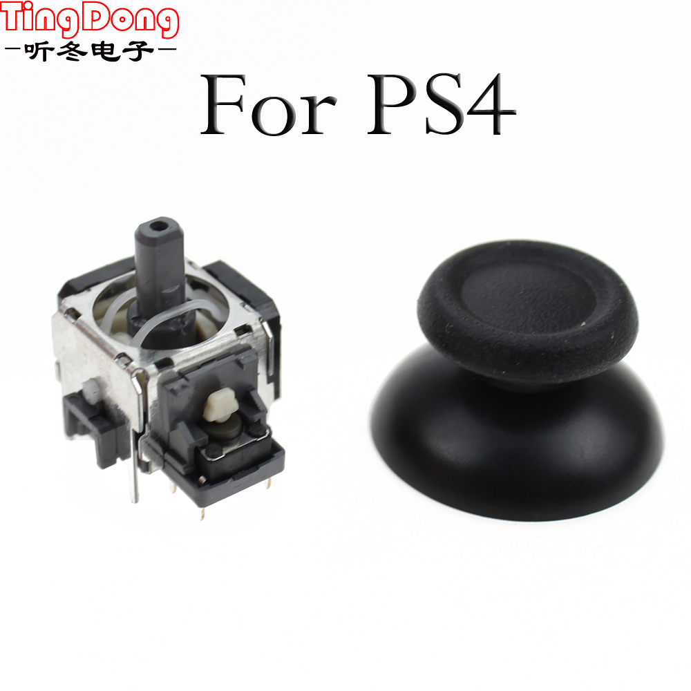 TingDong remplacement 3D joystick analogique pouce bâton avec joystick capuchon couverture miniature pour PS4 contrôleur Dualshock 4