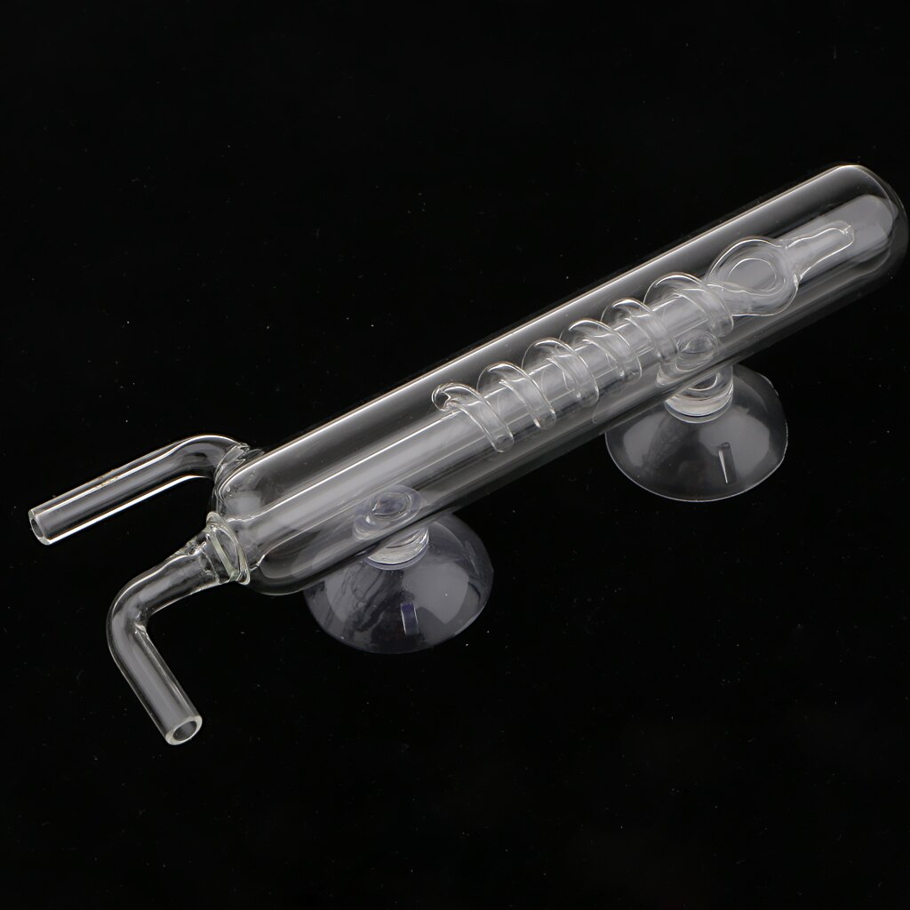 Transparent Aquarium Tank CO2 Diffuser Bubble Counter Carbon Dioxide - Spiral,