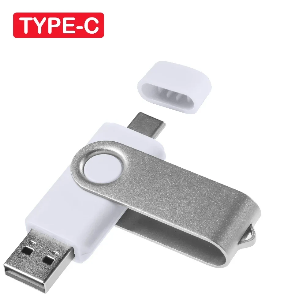 TYPE-C USB Flash Drive 128GB Rode Hoge Snelheid Pen Drive 64GB Donkerblauwe Memory Stick 32GB Draaibare USB Stick 16GB Kleurrijke U Disk