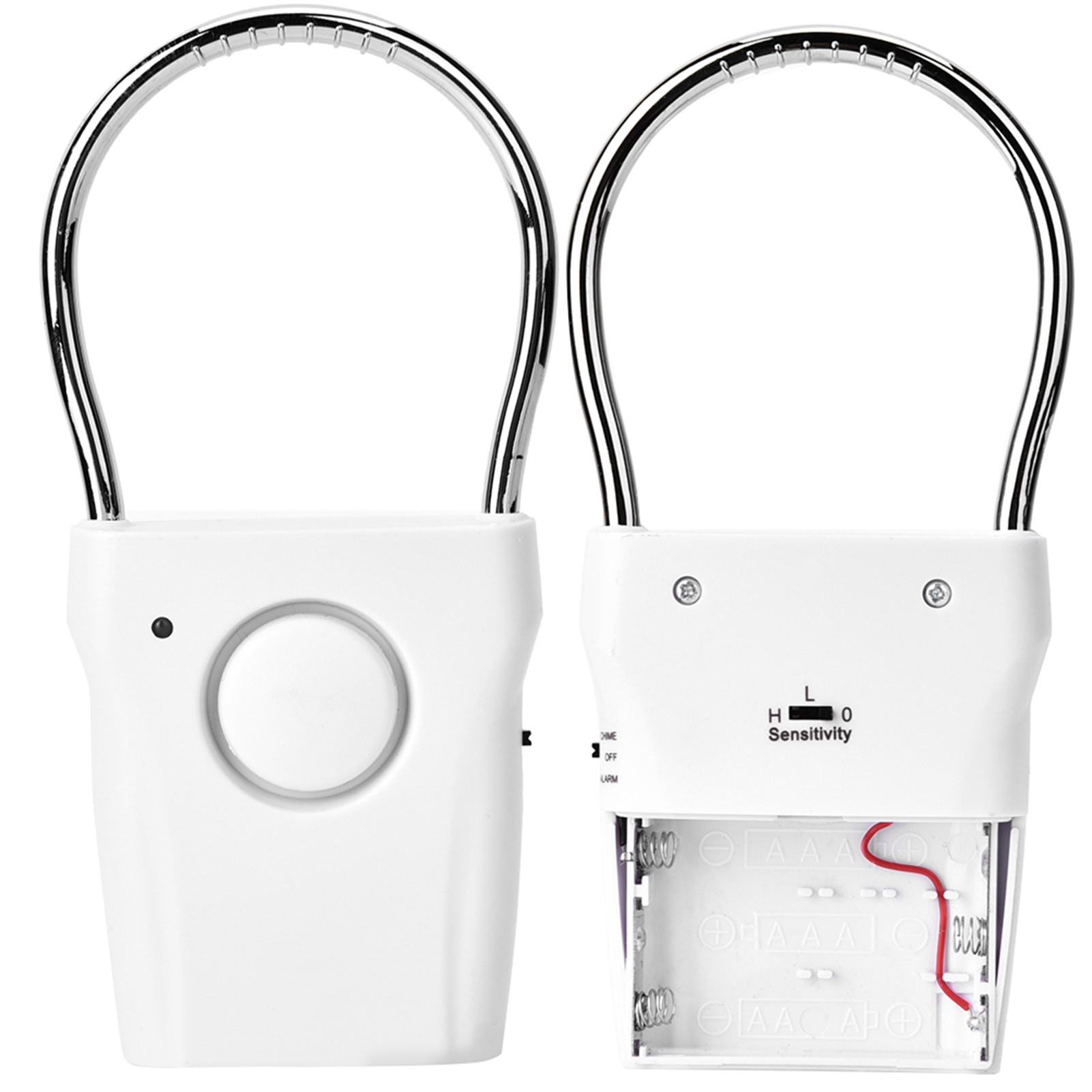 ​120dB Touch Sensor Door Handle Alarm Portable Anti Theft Vibration Window Burglar Alert Home Security