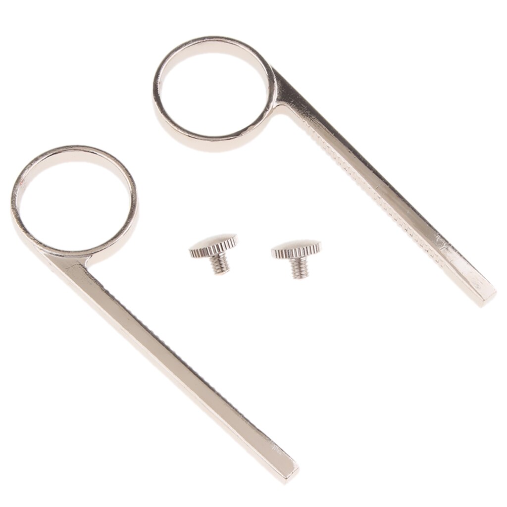 2 piezas de la trompeta de anillo de dedo con arreglar tornillos para trompeta de sustitución de instrumento partes