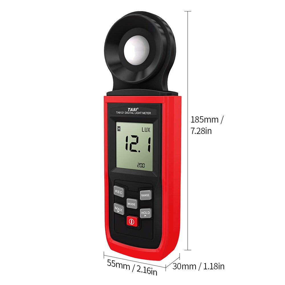 TASI Portable Lux Meter Luminometer Mini Digital Photometer Luxmeter Light Meter Illuminometer 0-100000 Lux with Hold Mode