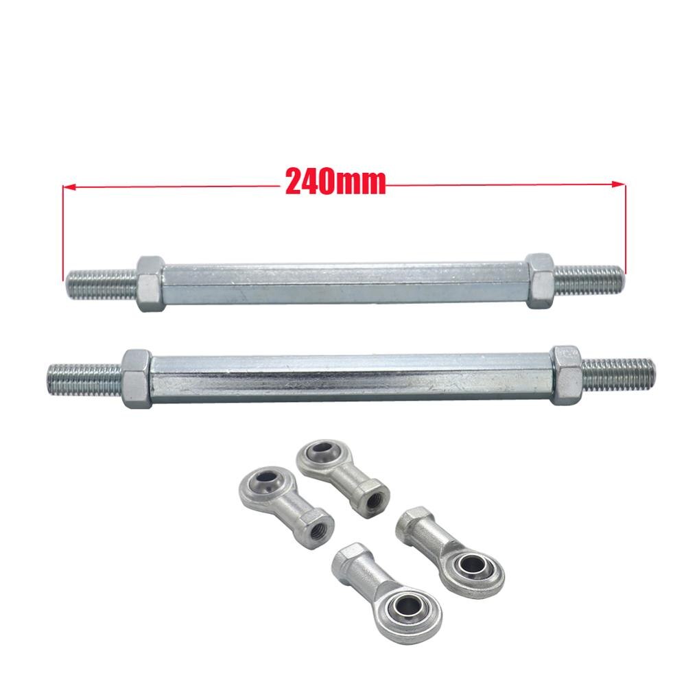 8mm Steering Tie Rod kit Ball Joint For 49cc Electric Mini Kids ATV Go Kart Buggy Quad Bike Parts: 240mm