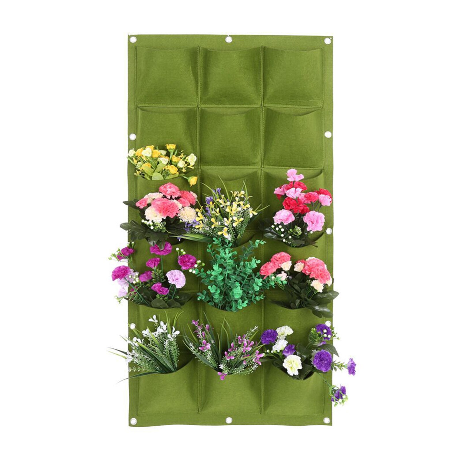 Sacchetti per piantare appesi a parete fioriera verticale da giardino Multi tasca per vasi da giardinaggio per interni da giardino a parete