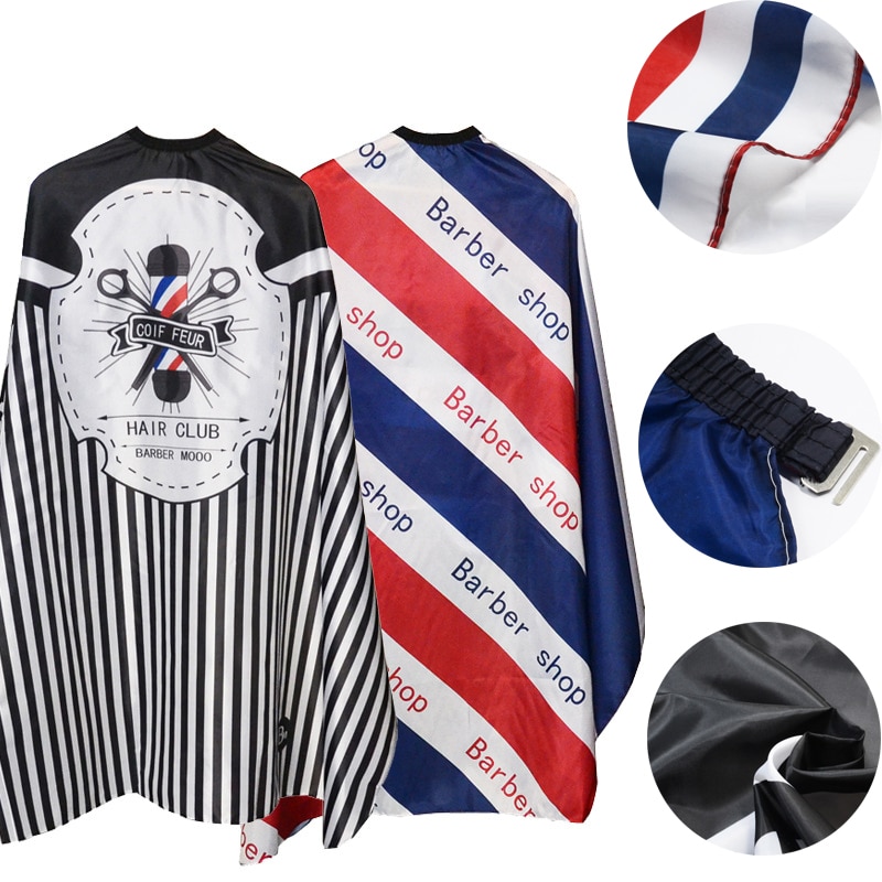 Frisörsäng mönster klippa hår vattentät tyg salong frisör cape frisör retro frisör tyg