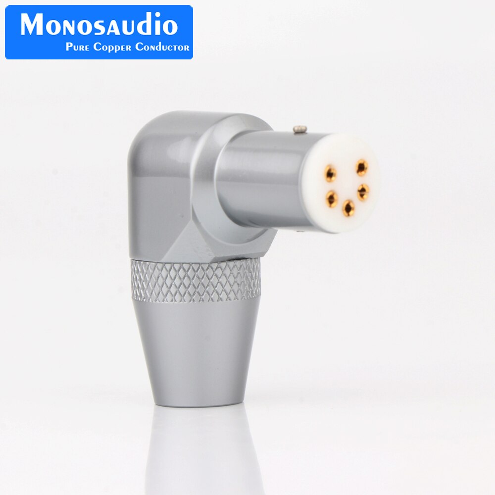 Monosaudio 1pc di91g 5 -poliger din-buchsenstecker für plattenspieler, vergoldeter, rechtwinkliger tonarmanschluss, vinylanschluss