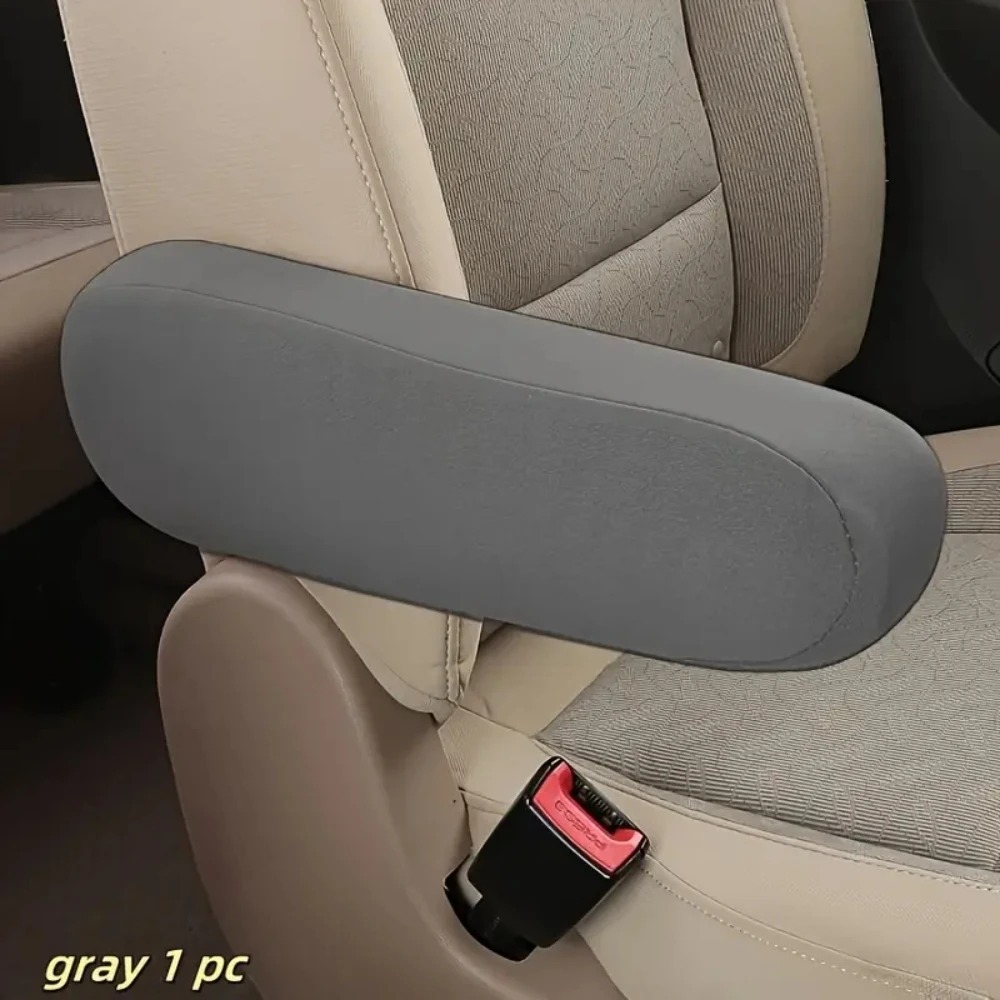 1PC Car armrest cover universal truck small armrest cover cloth easy to clean interior modification truck supplies protection: GRAY