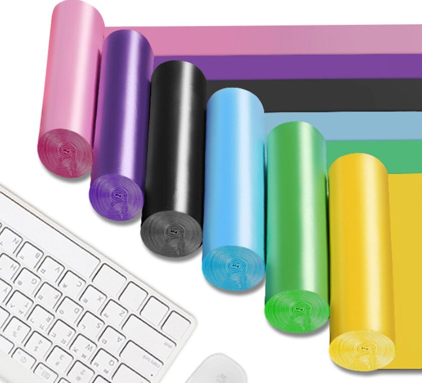 5 Rolls/pack Kitchen Garbage Bags Material Rubbish Dispense Storage Multicolor Disposable Continuous Roll Thicken Household