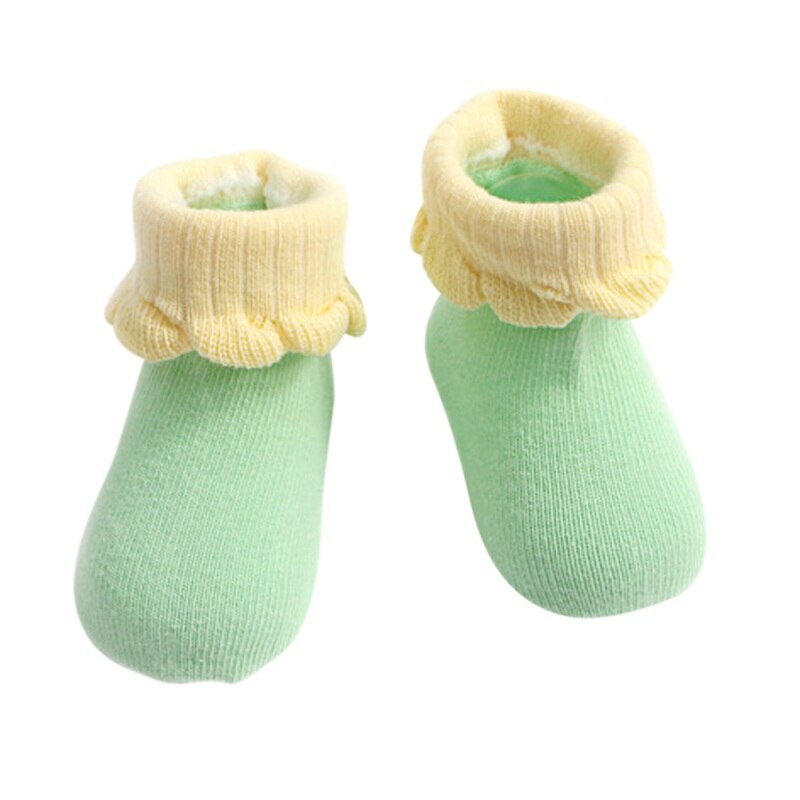 Newborn Baby Socks Multi-Color Infant Baby Cute Stitching Children Socks Kids Comfort Sock