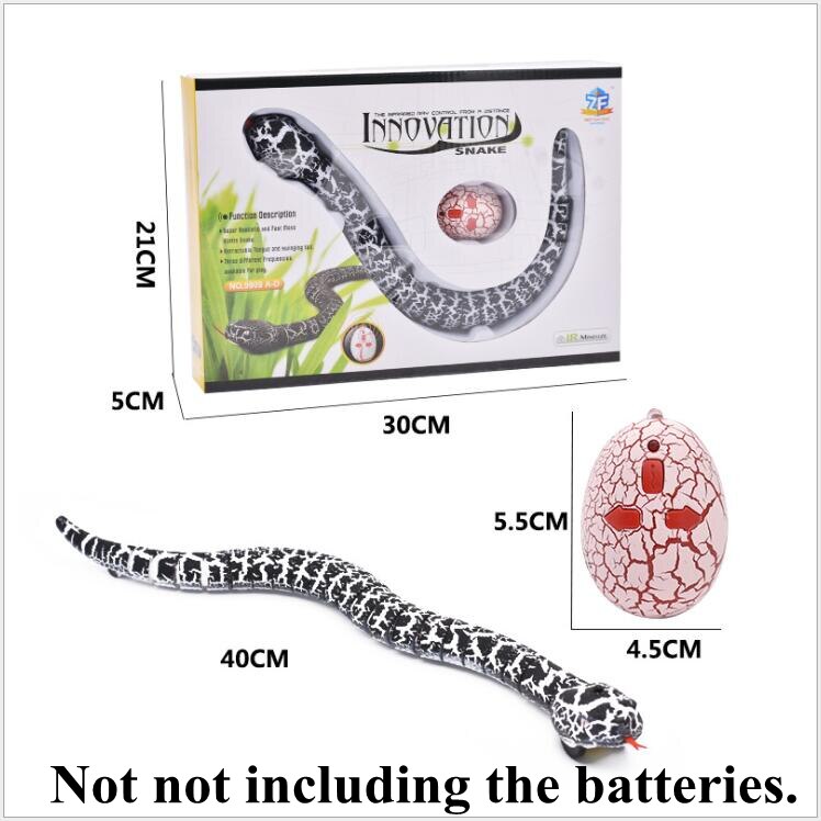Serpent télécommandé à infrarouge RC, jouet et œuf de chat, serpent à sonnette, Animal, tour effrayant, jouets pour enfants, nouveauté drôle,: 8