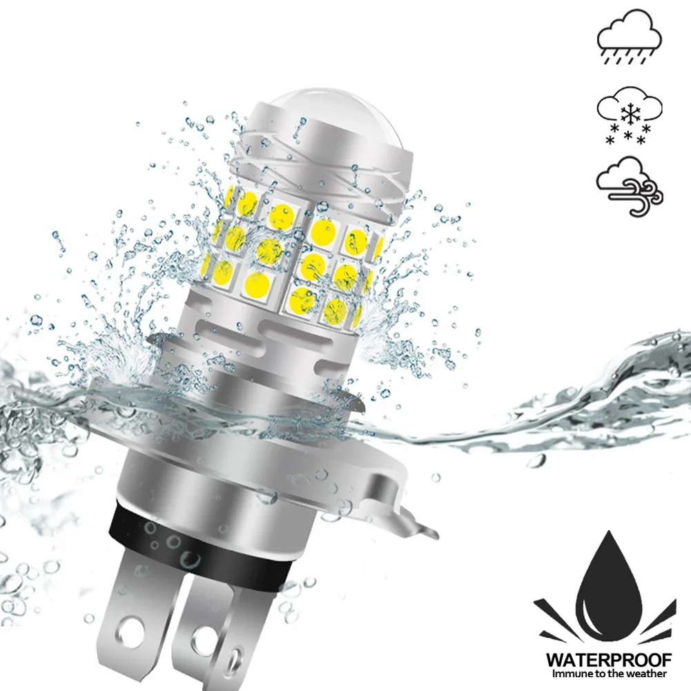 H4/BA20D/H6/P15DLed Motorfiets Koplamp 42SMD LED Lamp Moto Hoge/Dimlicht Lampen Lamp mistlampen 12V Wit