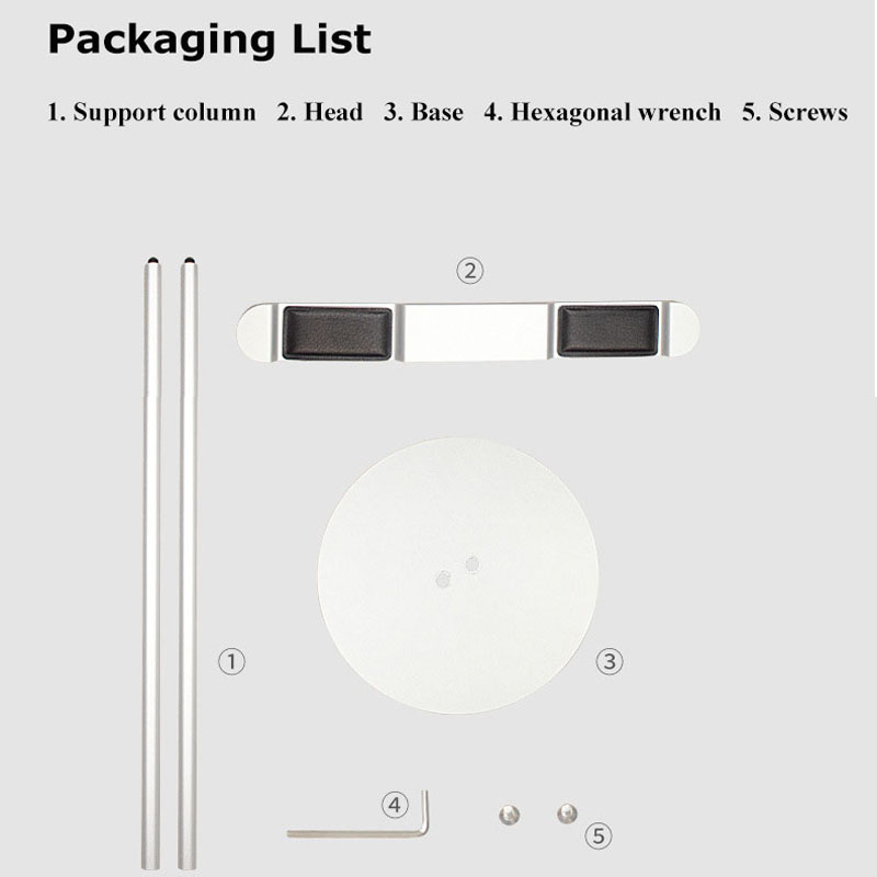 Aluminum Headphone Holder Stand Dual Hanger Holder Earphone Desk Display Rack Bracket with Anti-slip Pad for Game Headphones